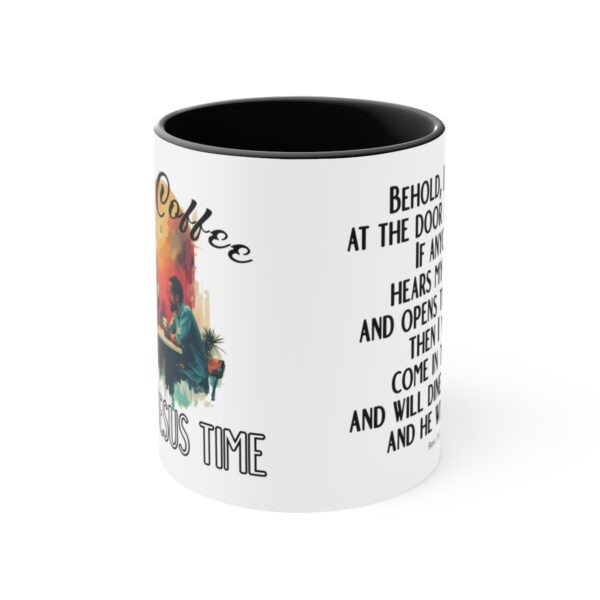 Coffee with Jesus -  Accent mug, man version - Image 2