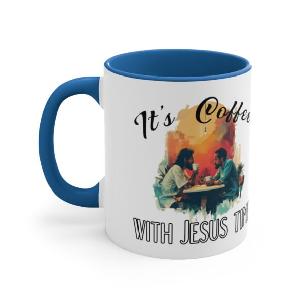 Coffee with Jesus -  Accent mug, man version - Image 6