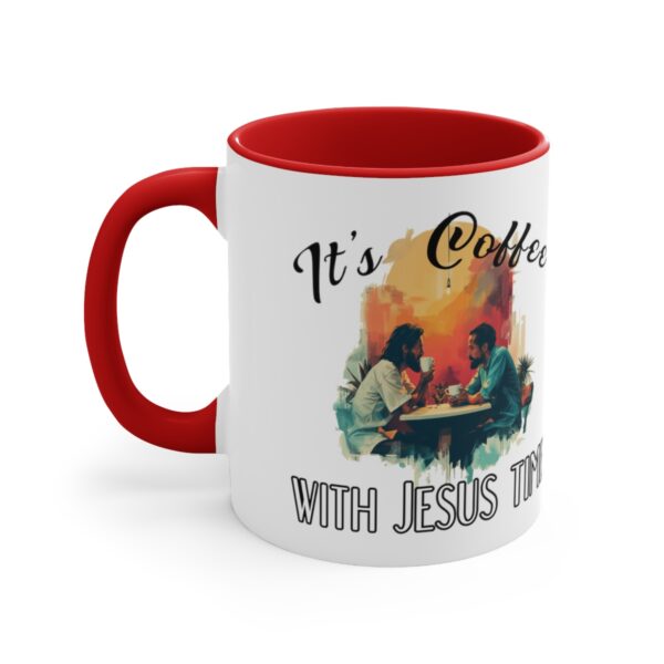 Coffee with Jesus -  Accent mug, man version - Image 14