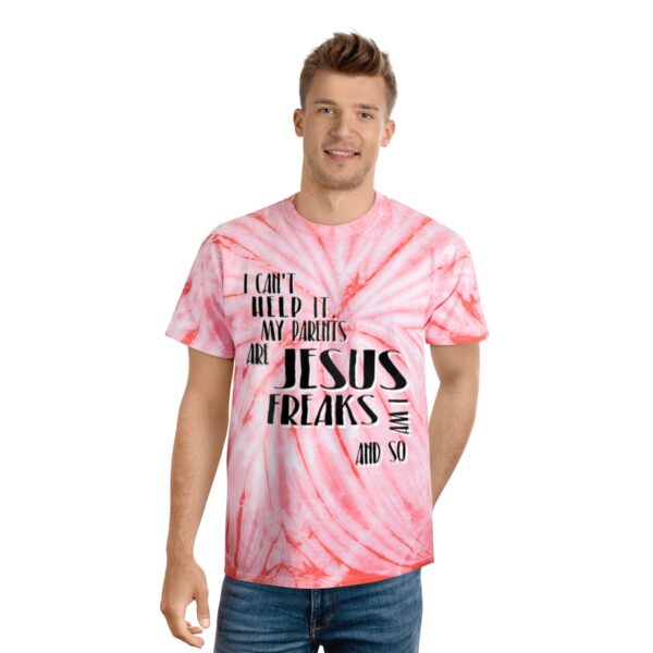 Parents Are Jesus Freak Tie-Dye Tee, Cyclone - Image 15