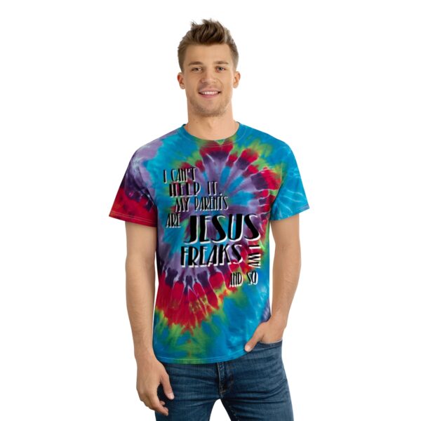 Parents Are Jesus Freak Tie-Dye Tee, Spiral - Image 3