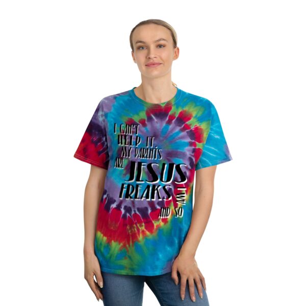 Parents Are Jesus Freak Tie-Dye Tee, Spiral - Image 4