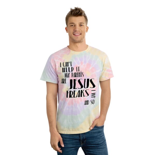 Parents Are Jesus Freak Tie-Dye Tee, Spiral - Image 7