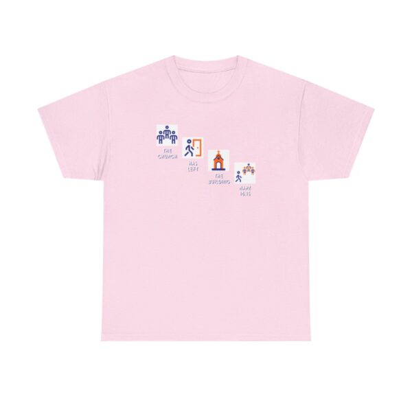 Left the Building 2b Heavy Cotton Tee - Image 109