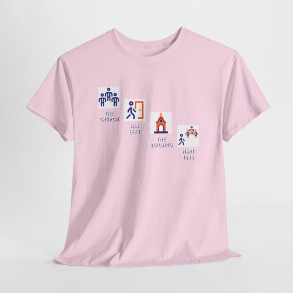 Left the Building 2b Heavy Cotton Tee - Image 114