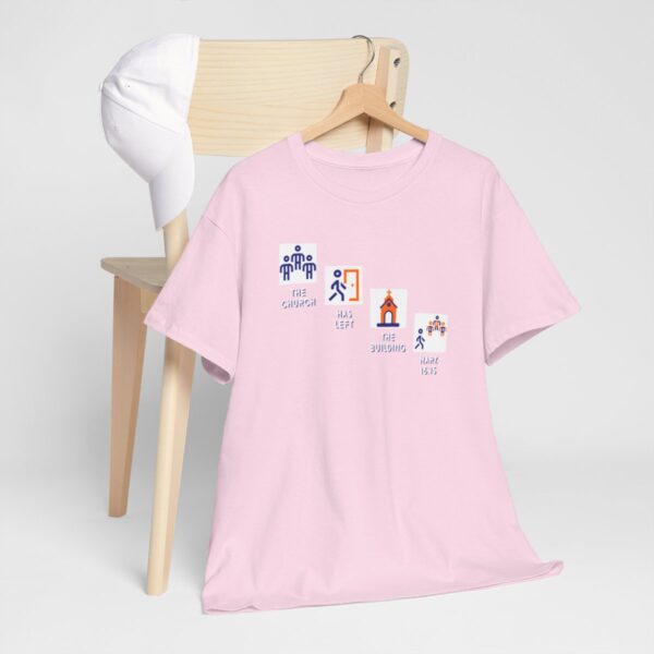 Left the Building 2b Heavy Cotton Tee - Image 116