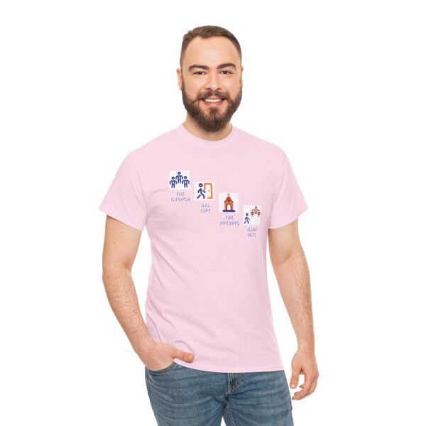 Left the Building 2b Heavy Cotton Tee - Image 121