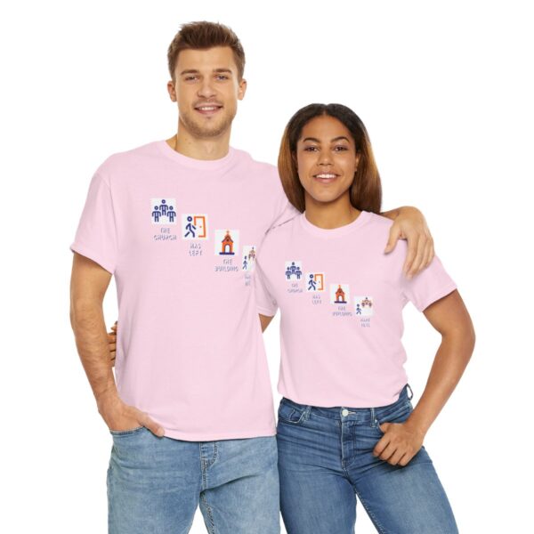 Left the Building 2b Heavy Cotton Tee - Image 132