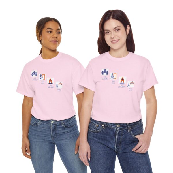 Left the Building 2b Heavy Cotton Tee - Image 133