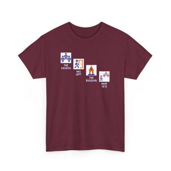 Left the Building 2b Heavy Cotton Tee - Image 57