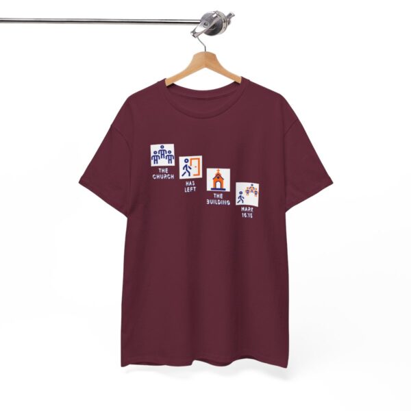 Left the Building 2b Heavy Cotton Tee - Image 61