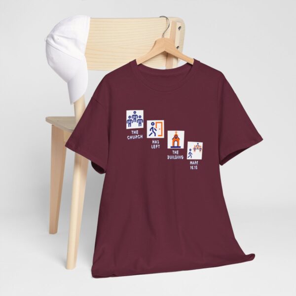 Left the Building 2b Heavy Cotton Tee - Image 62