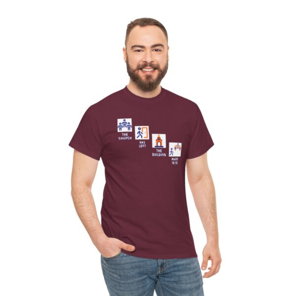 Left the Building 2b Heavy Cotton Tee - Image 67