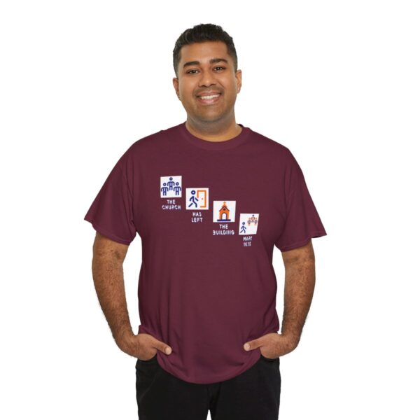 Left the Building 2b Heavy Cotton Tee - Image 71