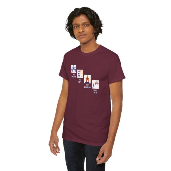 Left the Building 2b Heavy Cotton Tee - Image 73