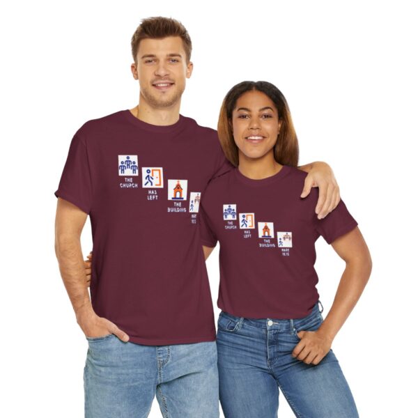 Left the Building 2b Heavy Cotton Tee - Image 78