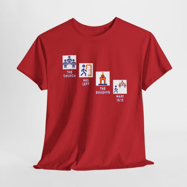 Left the Building 2b Heavy Cotton Tee - Image 141