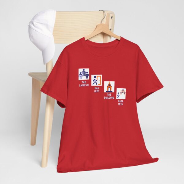 Left the Building 2b Heavy Cotton Tee - Image 143
