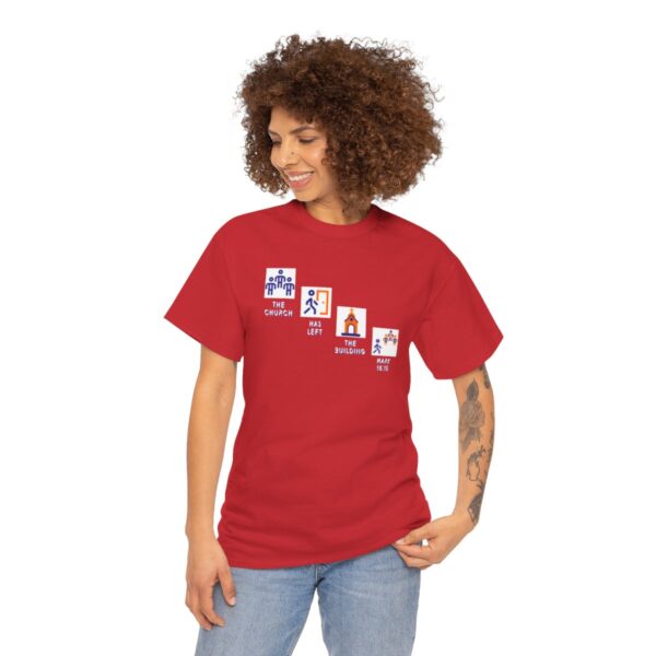 Left the Building 2b Heavy Cotton Tee - Image 146