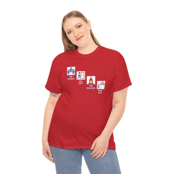 Left the Building 2b Heavy Cotton Tee - Image 147