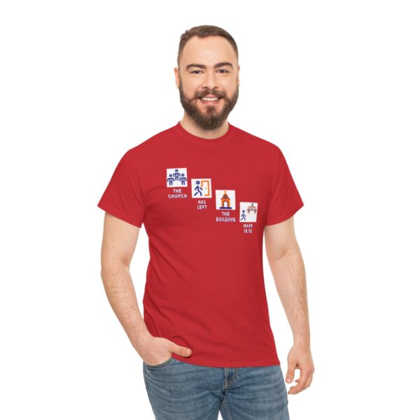 Left the Building 2b Heavy Cotton Tee - Image 148
