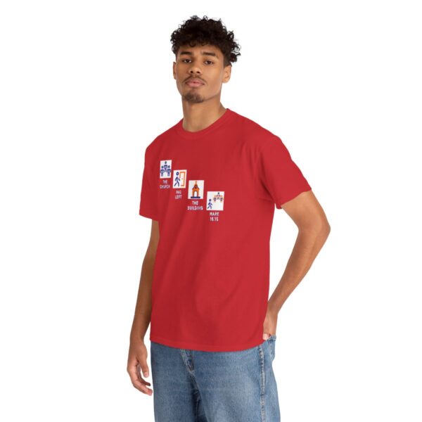 Left the Building 2b Heavy Cotton Tee - Image 149