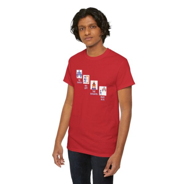 Left the Building 2b Heavy Cotton Tee - Image 154