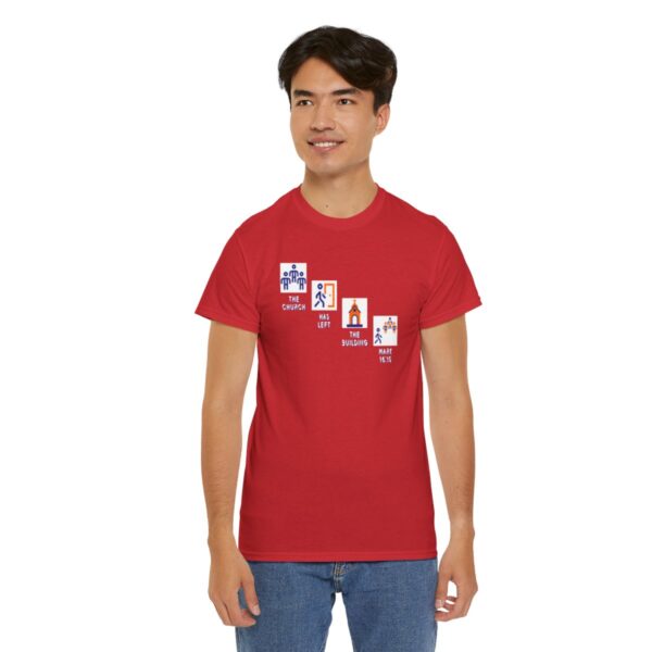 Left the Building 2b Heavy Cotton Tee - Image 156