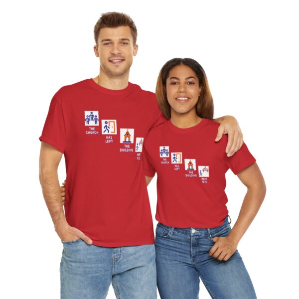 Left the Building 2b Heavy Cotton Tee - Image 159