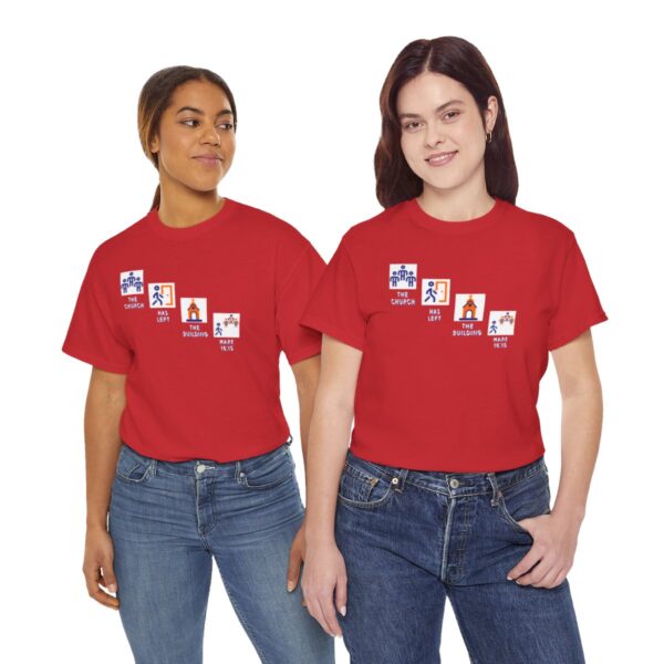 Left the Building 2b Heavy Cotton Tee - Image 160