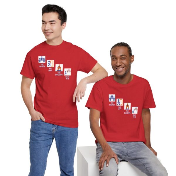 Left the Building 2b Heavy Cotton Tee - Image 161