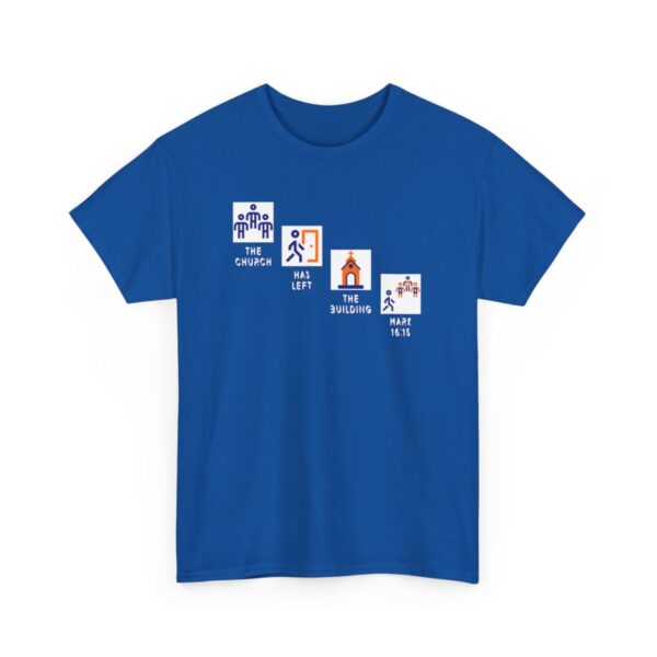 Left the Building 2b Heavy Cotton Tee - Image 84