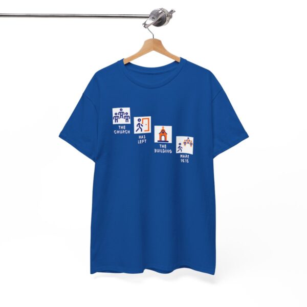 Left the Building 2b Heavy Cotton Tee - Image 88