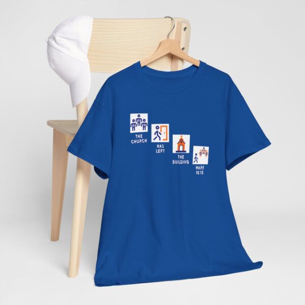 Left the Building 2b Heavy Cotton Tee - Image 89