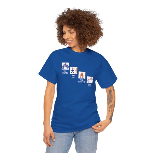 Left the Building 2b Heavy Cotton Tee - Image 92