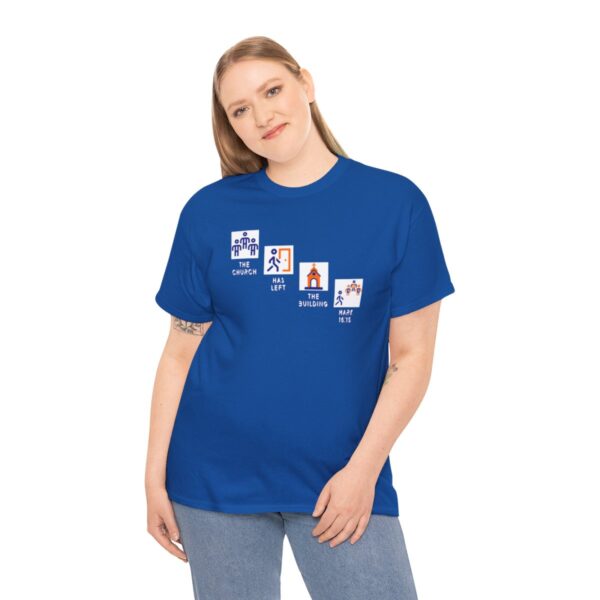 Left the Building 2b Heavy Cotton Tee - Image 93