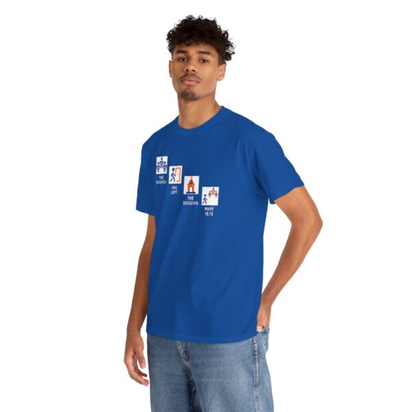 Left the Building 2b Heavy Cotton Tee - Image 95