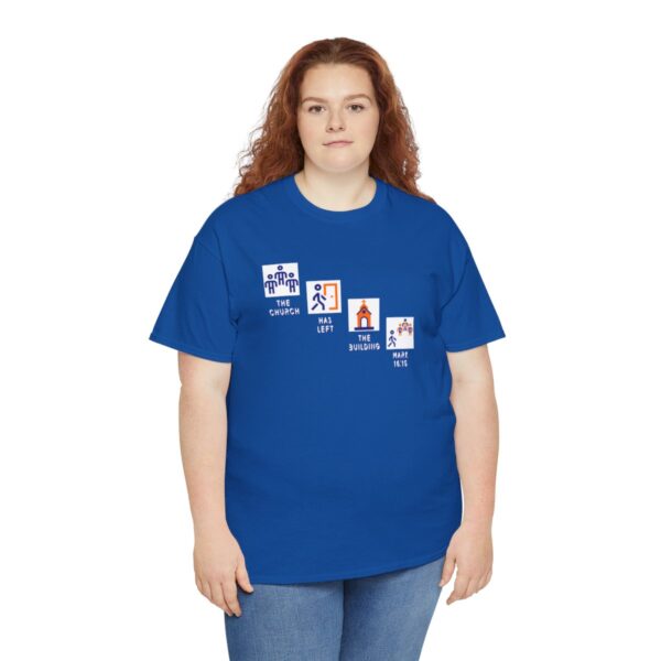 Left the Building 2b Heavy Cotton Tee - Image 96
