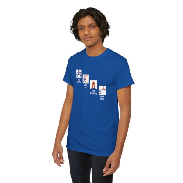 Left the Building 2b Heavy Cotton Tee - Image 100