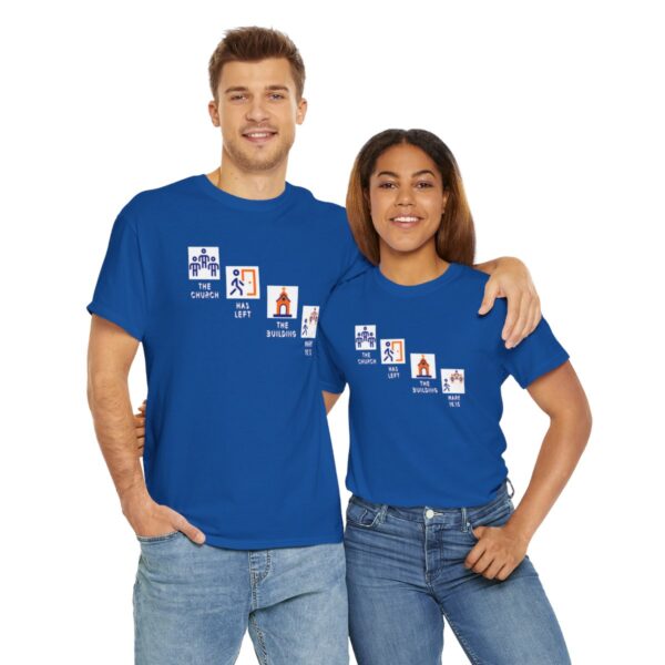 Left the Building 2b Heavy Cotton Tee - Image 105