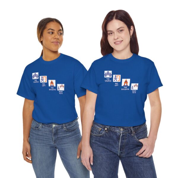 Left the Building 2b Heavy Cotton Tee - Image 106