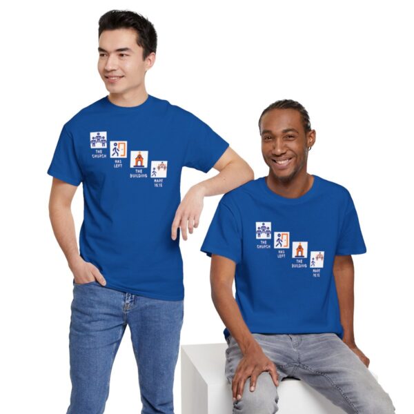 Left the Building 2b Heavy Cotton Tee - Image 107