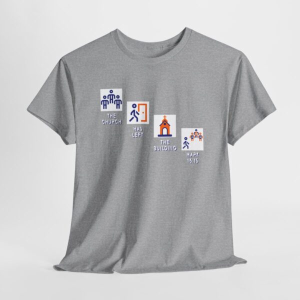Left the Building 2b Heavy Cotton Tee - Image 6