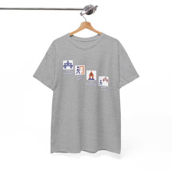 Left the Building 2b Heavy Cotton Tee - Image 7