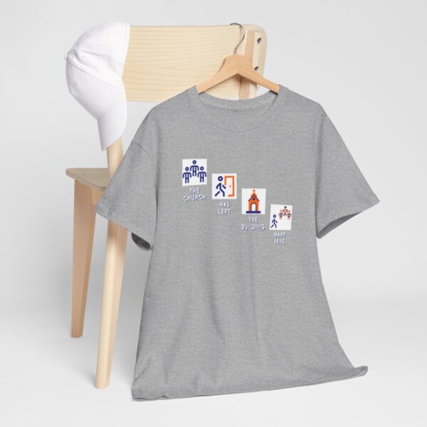 Left the Building 2b Heavy Cotton Tee - Image 8