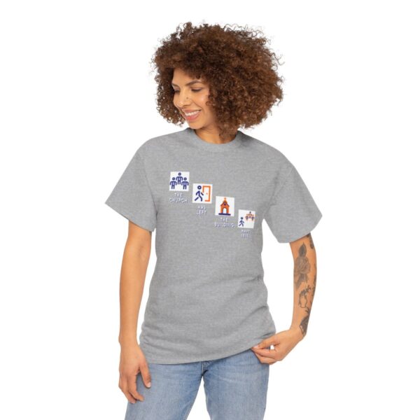 Left the Building 2b Heavy Cotton Tee - Image 11