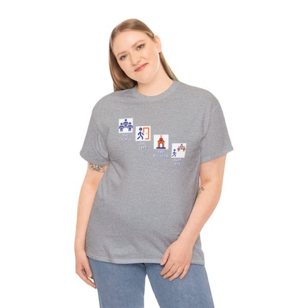 Left the Building 2b Heavy Cotton Tee - Image 12