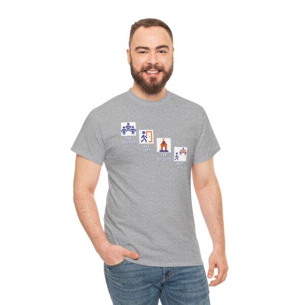 Left the Building 2b Heavy Cotton Tee - Image 13