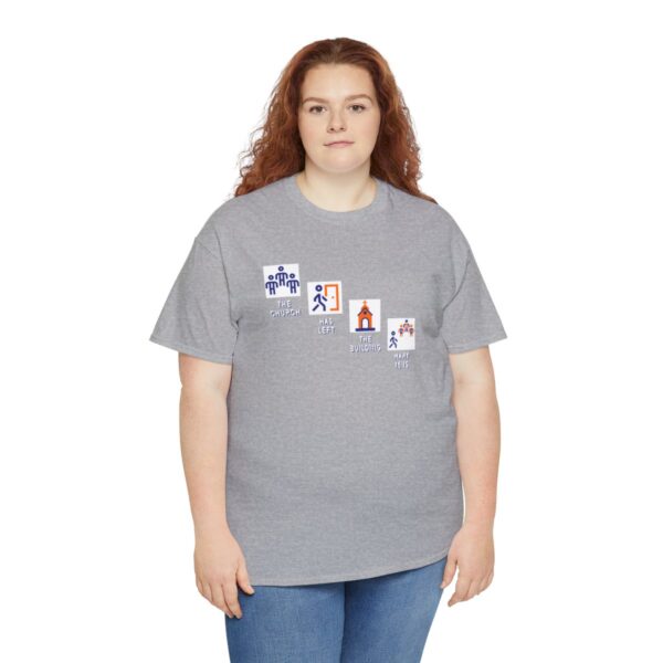 Left the Building 2b Heavy Cotton Tee - Image 15