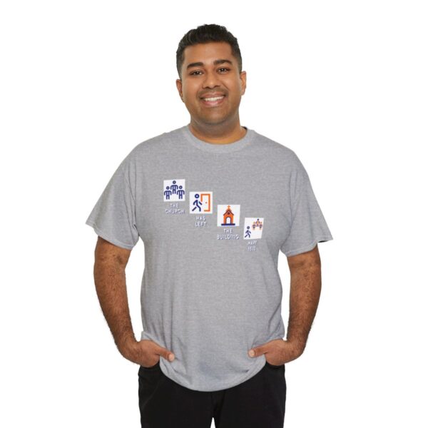 Left the Building 2b Heavy Cotton Tee - Image 17